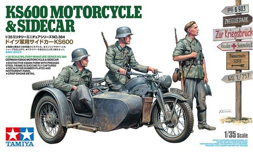 Véhicule militaire : Moto KS600 & Sidecar 1/35 - Tamiya 35384