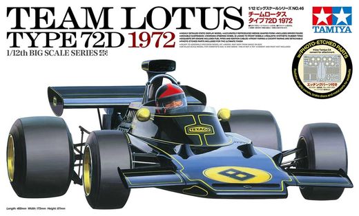 Maquette voiture de course : Lotus Type 72D 1972 1/12 - Tamiya 12046