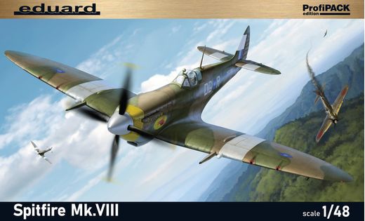 Maquette d'avion militaire : Spitfire Mk.VIII, Profipack - 1:48 - Eduard 08284