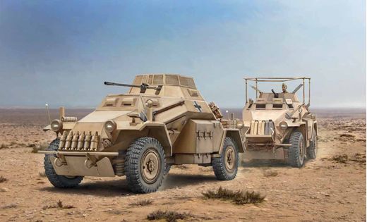 Maquette militaire : Sd.Kfz.222‐223 1/56 - Italeri 15769
