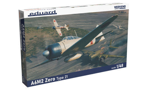 Maquette d'avion militaire : A6M2 Zero Type 21 1/48 - Eduard 84189