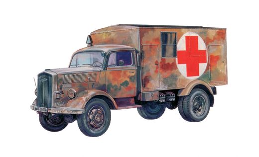 Maquette militaire : KFZ.305 Ambulance - 1:35 - Italeri 07055