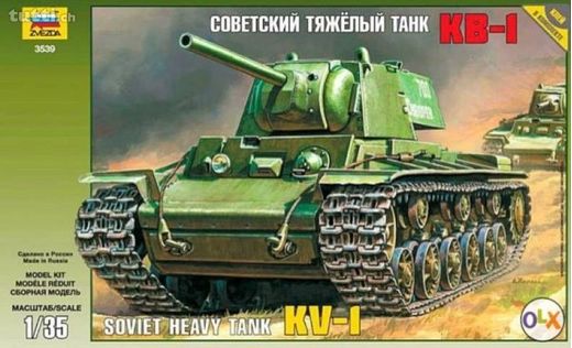 Maquette militaire : Char Soviétique KV‐1 - 1/35 - Zvezda 3539