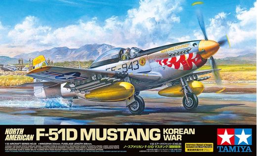 Maquette avion militaire : North American F-51D Mustang - 1/32 -Tamiya 60328 - france-maquette.fr