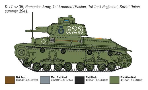 Maquette militaire : Pz. Kpfw. 35(t) - 1:72 - Italeri 07084 7084