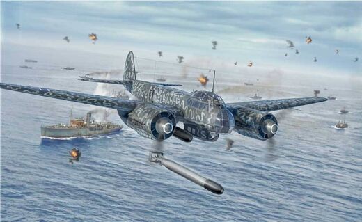 Maquette d'avion militaire : Junkers Ju 88 A bombardier torpilleur au 1/72 - Italeri 01489 1489