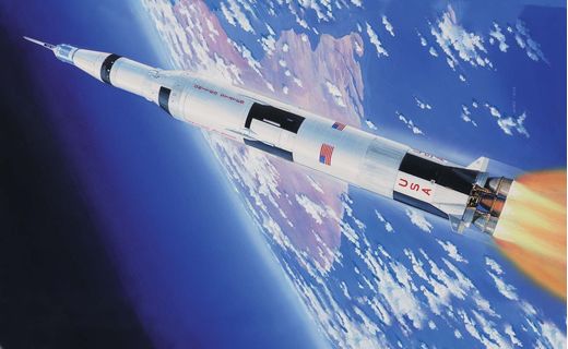 Maquette spatiale : Apollo Saturn V - 50e anniversaire alunissage - 1:144 - Airfix 11170