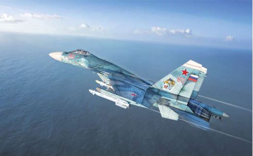 Maquette d'avion militaire : Su-33 Flanker-D 1/72 - Italeri 0197