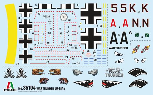 Maquette d'avion : Junkers Ju88A-4 War Thunder - 1:72 - Italeri 35104