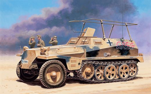 Maquette véhicule blindé : SDKFZ 250/3 1/72 - Italeri 7034