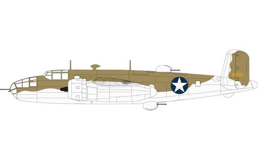 Maquette d'avion militaire : North American B25C/D Mitchell - 1:72 - Airfix 06015