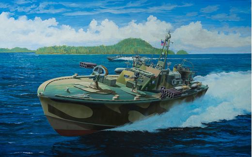 Maquette bateau militaire : Patrouilleur Lance-Torpilles Pt-588/Pt-57 - 1/72 - Revell 5165 05165