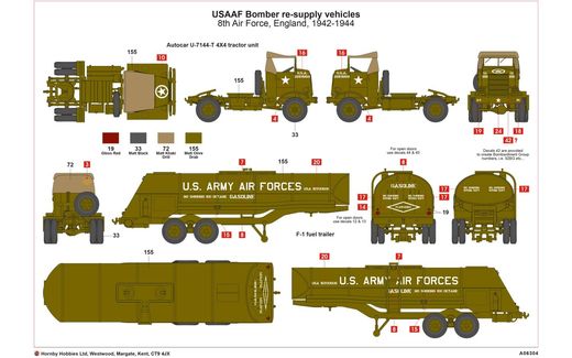 Maquettes militaire : WWII USAAF 8th Air Force Bomber Resupply - 1:72 - Airfix 06304