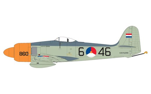 Maquette d'avion militaire : Hawker Sea Fury FB.11 ‘Export Edition’ - 1/48 - Airfix 06106 6106