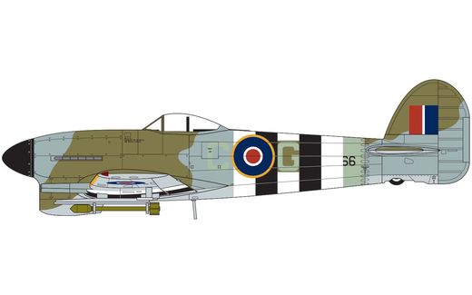 Maquette d'avion militaire : Hawker Typhoon Ib - 1/72 - Airfix 02041A 2041A