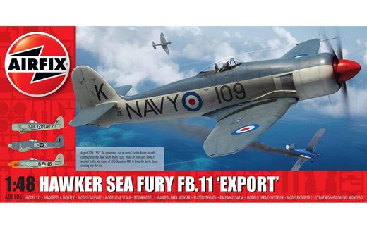 Maquette d'avion militaire : Hawker Sea Fury FB.11 ‘Export Edition’ - 1/48 - Airfix 06106 6106