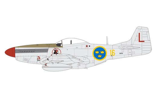 Maquette d'avion militaire : North American F-51D Mustang - 1/48 - Airfix 05136 5136