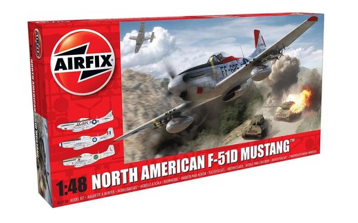 Maquette d'avion militaire : North American F-51D Mustang - 1/48 - Airfix 05136 5136