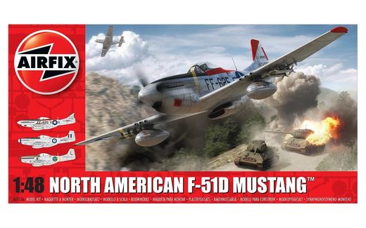 Maquette d'avion militaire : North American F-51D Mustang - 1/48 - Airfix 05136 5136