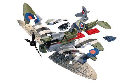 Quick Build - Maquette avion militaire : D-Day Spitfire - Airfix J6045