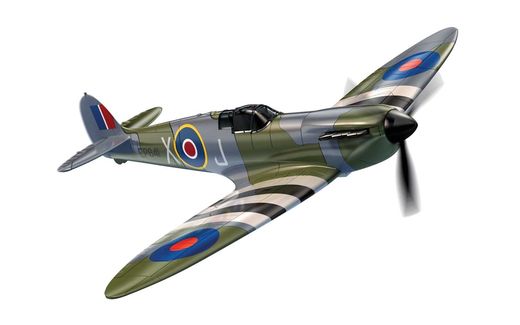 Quick Build - Maquette avion militaire : D-Day Spitfire - Airfix J6045