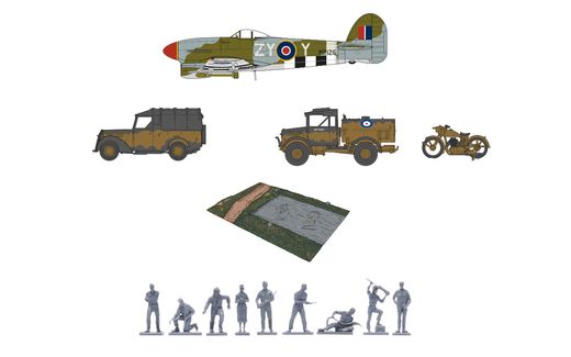 Maquettes militaires : Coffret cadeau D-day 75e anniversaire Air - 1:76 - Airfix 50157