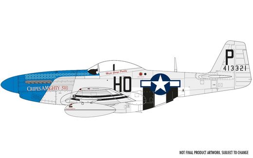 Maquette d'avion militaire : North American P-51D Mustang - 1/48 - Airfix 05138 5138