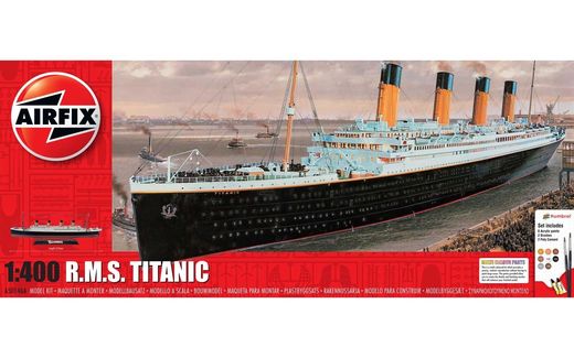 Maquette navire civil : Coffret cadeau R.M.S. Titanic 1:400 - Airfix 50146A