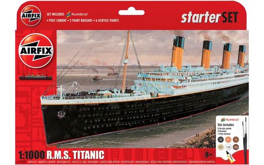 Maquette navire civil : Starter set R.M.S Titanic - 1:1000 - Airfix 55314