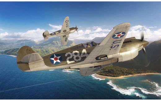 Maquette avion militaire : Curtiss P-40B Warhawk - 1/72 - Airfix 01003B A01003B - france-maquette.fr