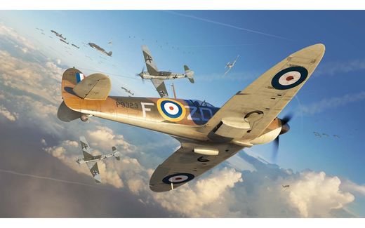 Maquette avion : Supermarine Spitfire Mk 1.a - 1:48 - Airfix 05126A 5126A - france-maquette.fr