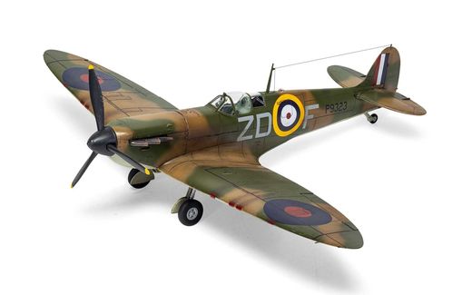 Maquette avion : Supermarine Spitfire Mk 1.a - 1:48 - Airfix 05126A 5126A - france-maquette.fr