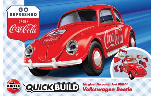Maquette voiture : QUICKBUILD Coca Cola VW Beetle - Airfix J6048 - france-maquette.fr