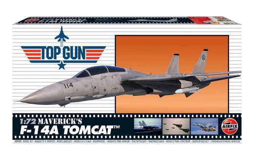 Maquette avion militaire : Top Gun Mavericks F-14A Tomcat - 1:72 - Airfix 00503 A00503 - france-maquette.fr