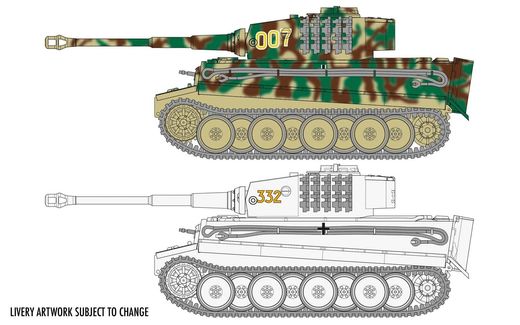 Maquette militaire : Tiger 1 - 1:72 - Airfix 02342 - france-maquette.fr