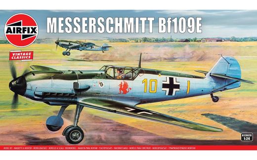 Maquette avion : Messerschmitt Bf109E - 1:24 - Airfix 12002V 012002V - france-maquette.fr