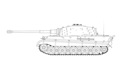 Maquette militaire : King Tiger - 1:35 - Airfix 01369 1369