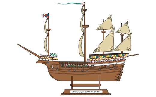 Maquette voilier : Starter Set Mary Rose - 1:400 - Airfix 55114 055114 - france-maquette.fr