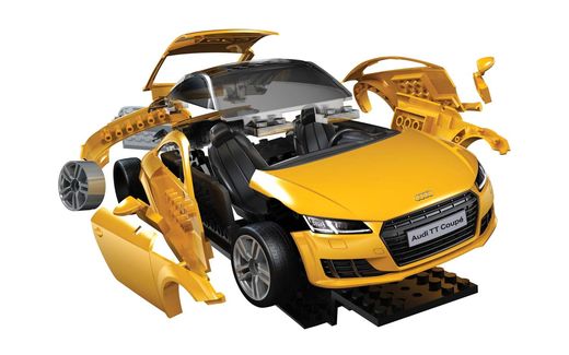 Maquette voiture : QUICKBUILD Audi TT Coupe - Airfix J6034 - france-maquette.fr