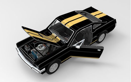 Maquette Puzzle 3D : '66 Shelby Mustang Gt350 - Revell 0220, 220