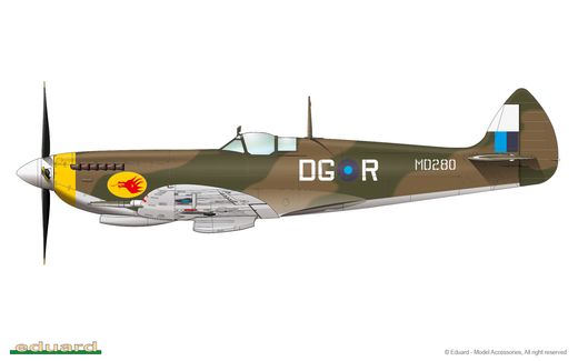 Maquette d'avion militaire : Spitfire Mk.VIII, Profipack - 1:48 - Eduard 08284