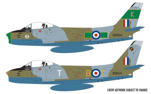 Maquette d'avion militaire : Canadair Sabre F.4 1/48 - Airfix 08109