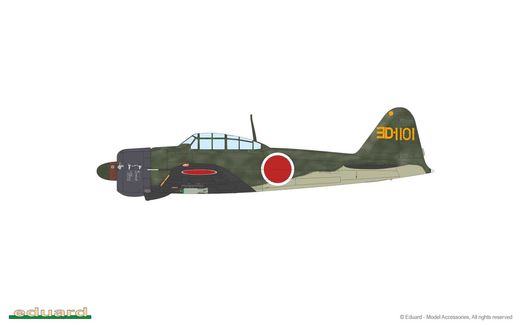 Maquette d'avion militaire : A6M2 Zero Type 21 1/48 - Eduard 84189