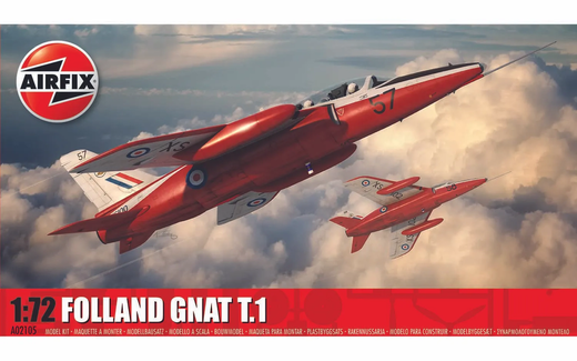 Maquette d'avion militaire : Folland gnat T.1 1/72 - Airfix A02105