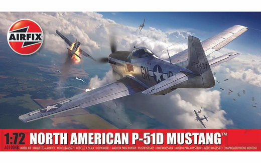 Maquette d'avion militaire : North American P-51D Mustang 1/72 - Airfix 01004B