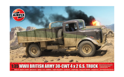 Maquette de véhicule militaire : WWII British Army 30-cwt 4x2 1/35 - Airfix 01380
