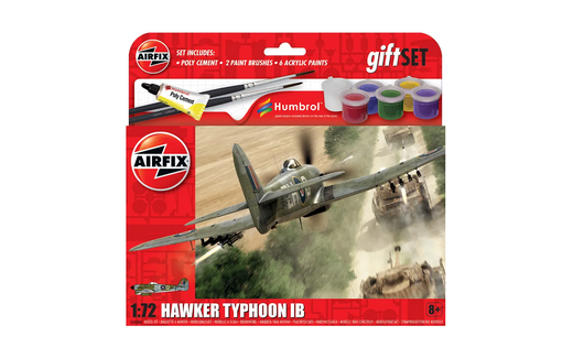 Maquette d'avion militaire : Starter set Hawker Typhoon Mk.Ib 1/72 - Airfix A55208A