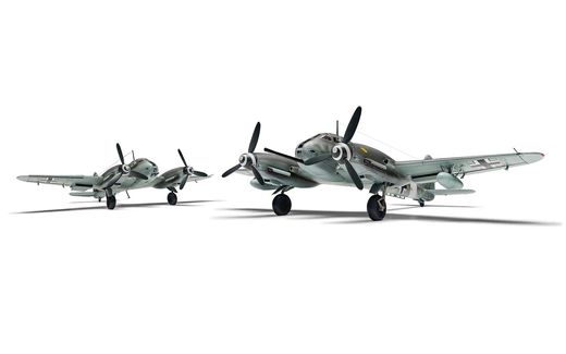 Maquette d'avion militaire : Messerschmitt Me410A-1/U2 & U4 1/72 - Airfix A04066