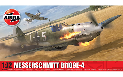 Maquette d'avion militaire : Messerschmitt Bf109E-4 1/72 - Airfix A01008B