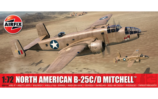 Maquette d'avion militaire : North American B-25C/D Mitchell 1/72 - Airfix A06015A
